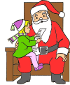 Santa coloring pages
