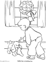Christmas dog stocking pages