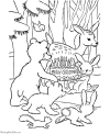 Coloring animal pages