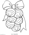 Sleigh bells coloring pages
