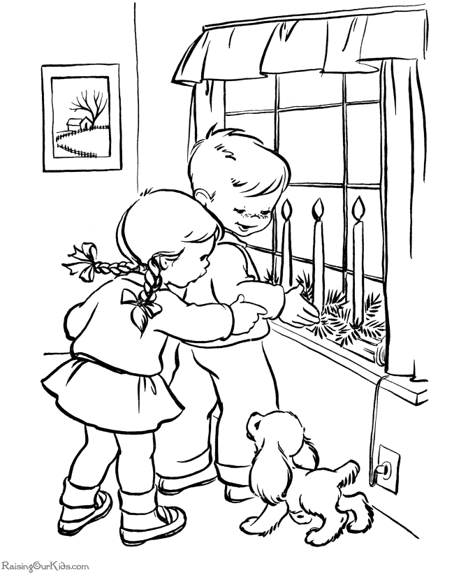 Candle printables coloring pages