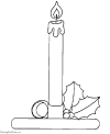 Candle coloring pages