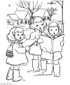 Singing Christmas carols