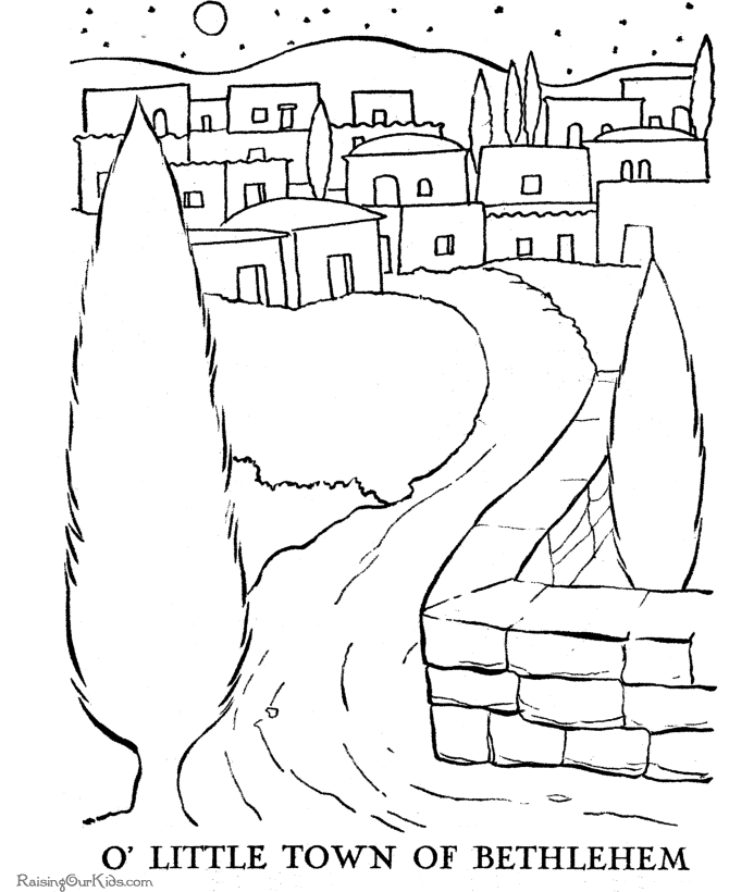 The Christmas Story coloring pages!