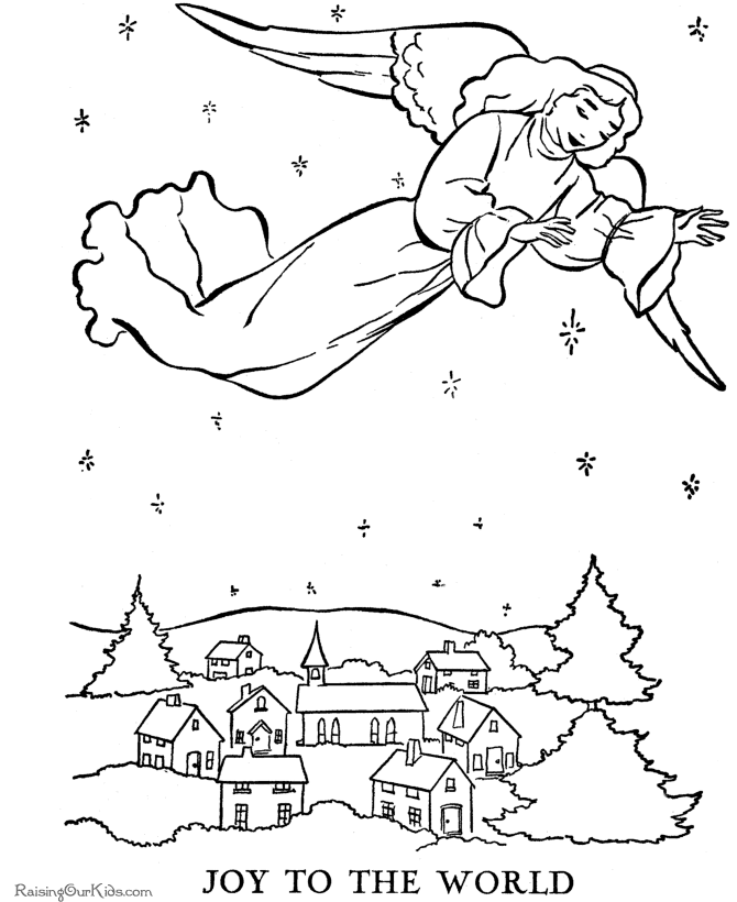 Angel coloring page