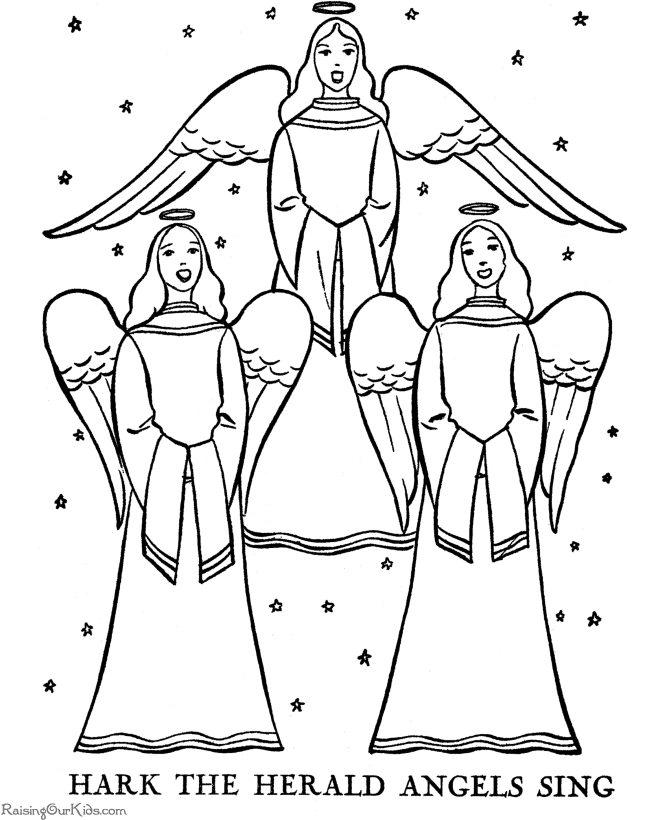 Angels coloring pages