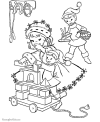 Free elves coloring pages