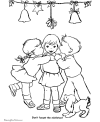 Mistletoe coloring page