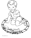 Christmas gift coloring page