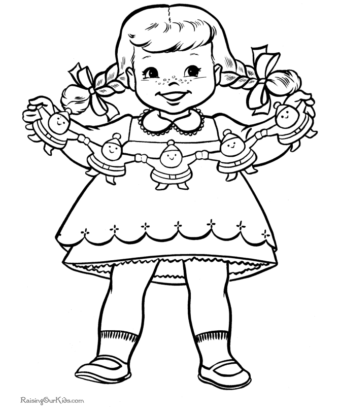 Free kids printable Christmas coloring pages online!