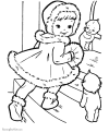 Kids Christmas coloring