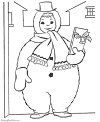 Kids Christmas coloring page