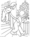 Kids printable Christmas coloring page