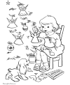 Christmas coloring page
