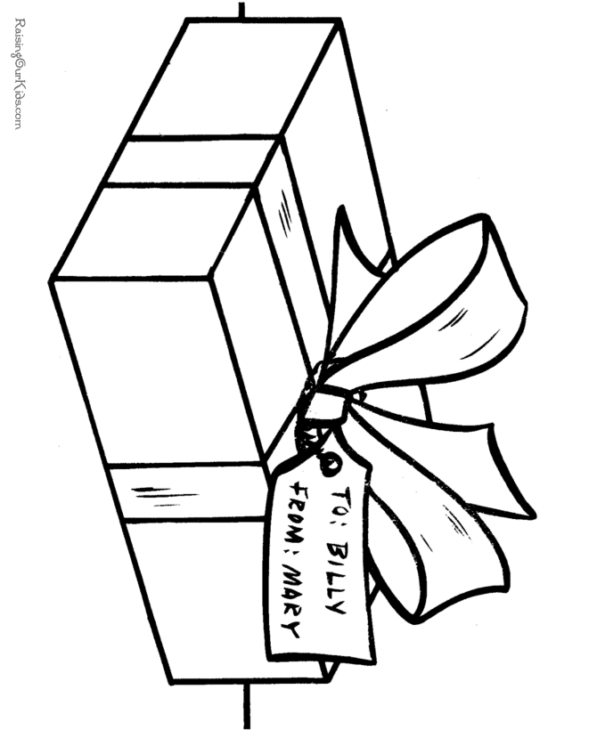 Free Christmas Presents Coloring Pages!