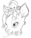 Reindeer coloring page
