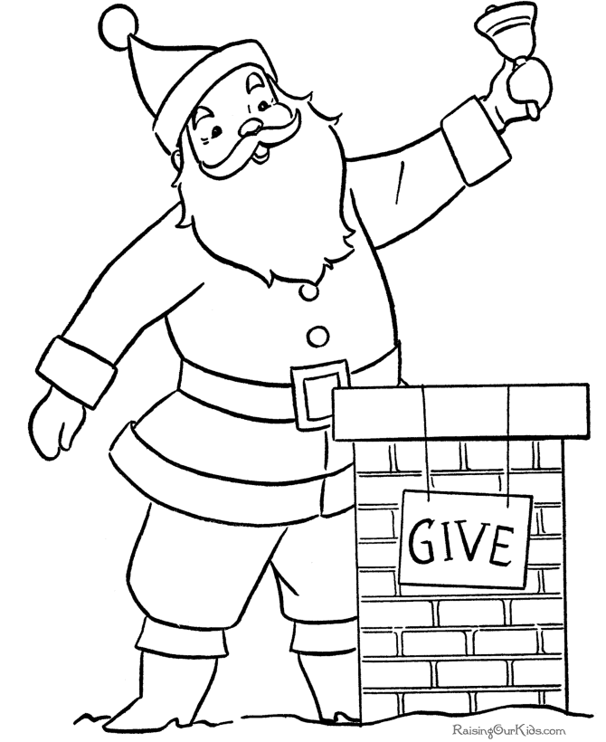 Free Printable Santa pages