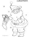 Santa coloring pages