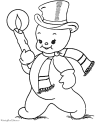 Snowman coloring page