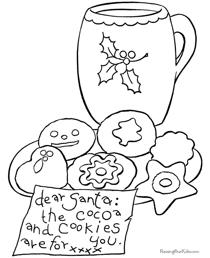Free Printable Santa Coloring Pictures!