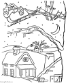 Santa Christmas coloring pictures