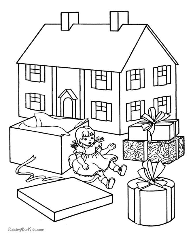 Free Printable Christmas Coloring Sheets of Toys!