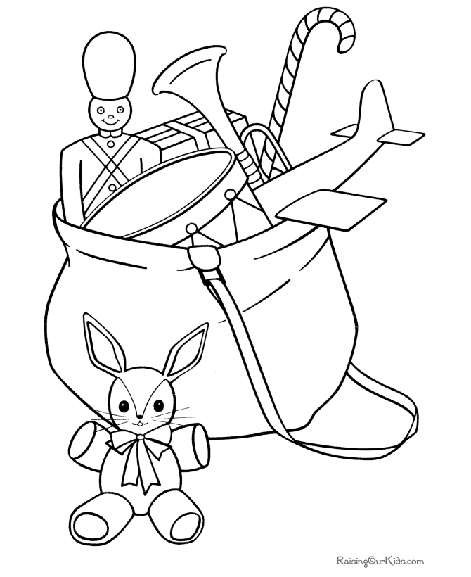 Free Printable Christmas Coloring Sheets of Santa!