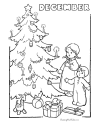 Christmas tree coloring sheets