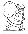 Santa coloring sheet