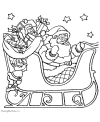 Santa sleigh sheet